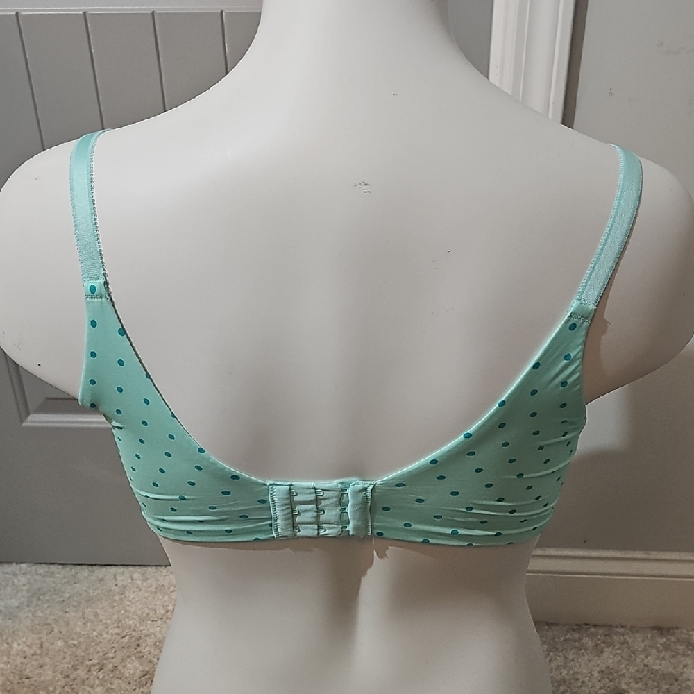 💙2 For $25💙 Torrid XO Plunge Push Up Green Polka Dot Bra - Picture 4 of 9